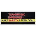 Signmission Teamwork Improves Make Team Goal! Banner Concession Stand Food Truck Single Sided, 96" H, B-96-30165 B-96-30165